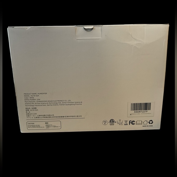 NWT - Yogin 1.8L Ultrasonic Humidifier - Picture 2 of 9